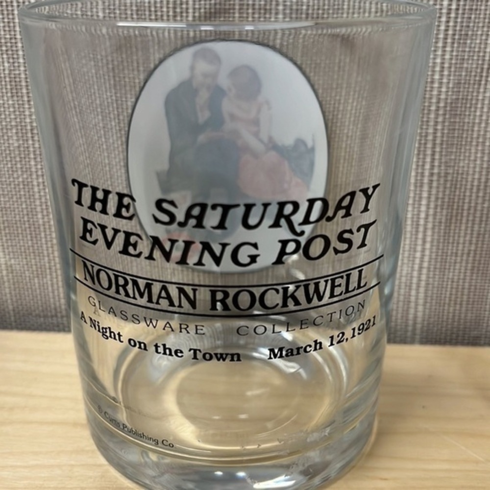 Norman Rockwell Saturday Evening‎ Post 3pc glass set - Picture 4 of 8